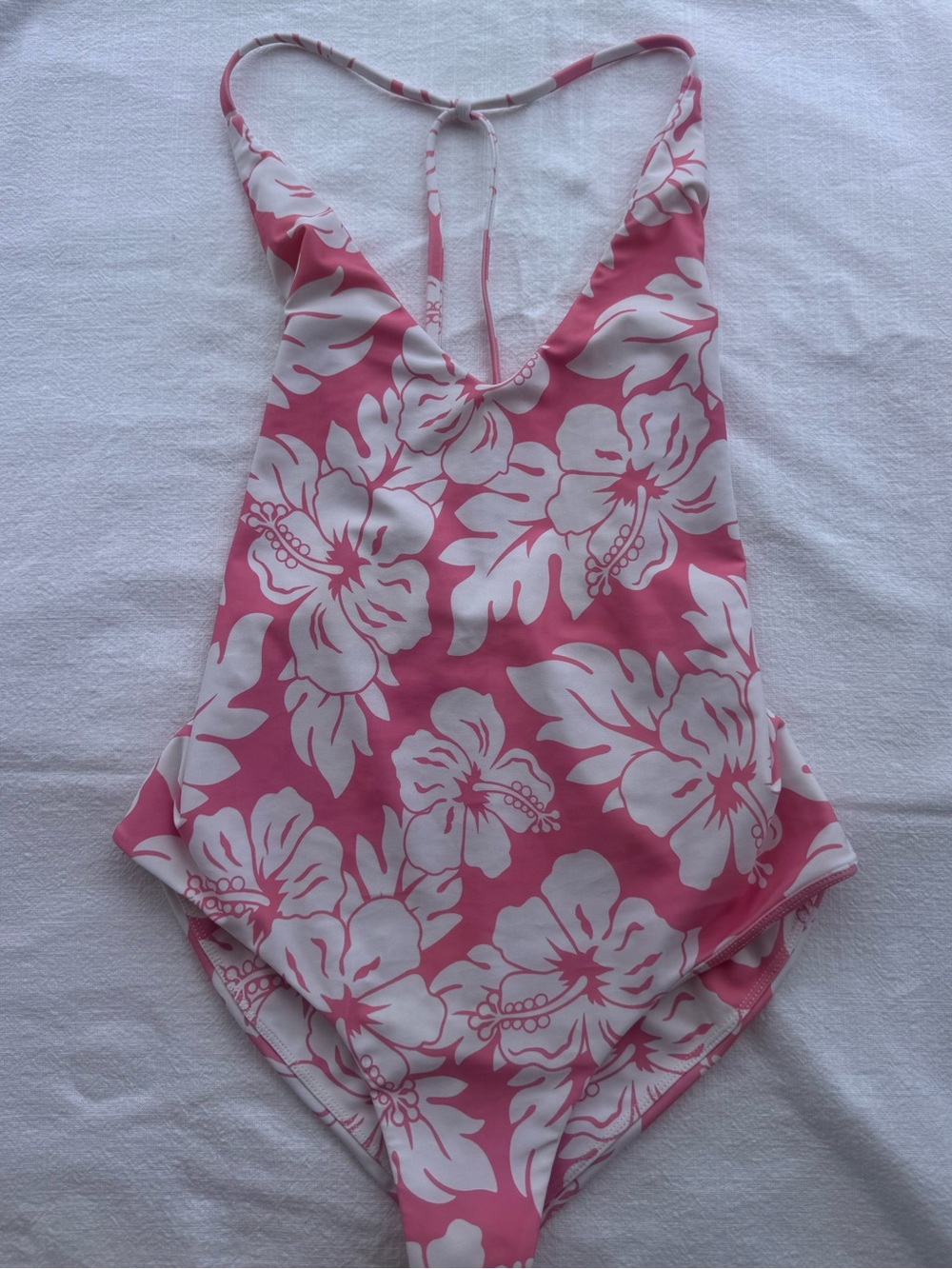 Mikoh Pink and White Floral One-Piece